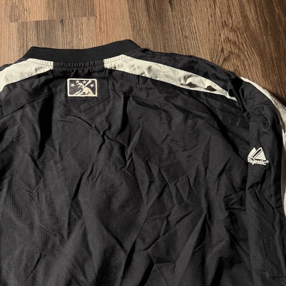 Majestic Men's‎ XL Baseball Pullover Jacket Black R Logo Long Sleeve - Picture 5 of 6